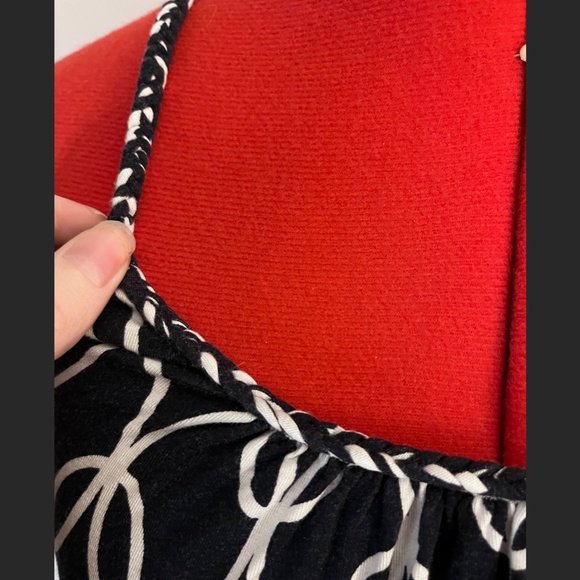 Tart Black & White Circle Print Tank Top L - Picture 3 of 5